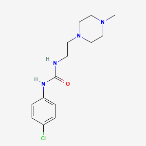 molecular formula C14H21ClN4O B5017885 N-(4-chlorophenyl)-N'-[2-(4-methyl-1-piperazinyl)ethyl]urea 