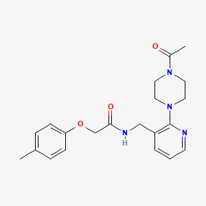 N-{[2-(4-acetyl-1-piperazinyl)-3-pyridinyl]methyl}-2-(4-methylphenoxy)acetamide