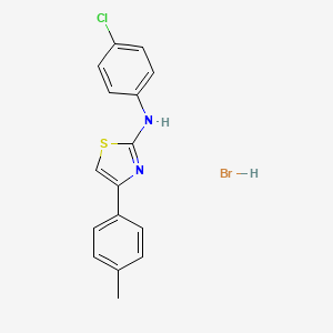 N-(4-chlorophenyl)-4-(4-methylphenyl)-1,3-thiazol-2-amine hydrobromide