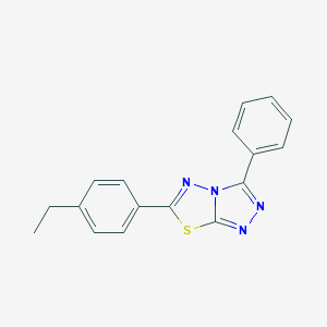 molecular formula C17H14N4S B501790 6-(4-Ethylphenyl)-3-phenyl[1,2,4]triazolo[3,4-b][1,3,4]thiadiazole 