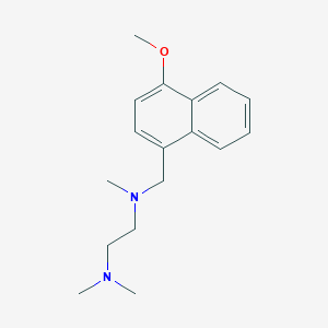 molecular formula C17H24N2O B5017960 N-[(4-methoxy-1-naphthyl)methyl]-N,N',N'-trimethyl-1,2-ethanediamine 