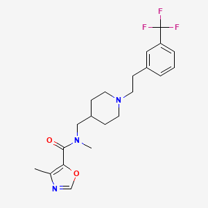 N,4-dimethyl-N-[(1-{2-[3-(trifluoromethyl)phenyl]ethyl}-4-piperidinyl)methyl]-1,3-oxazole-5-carboxamide