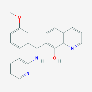 7-[(3-methoxyphenyl)(2-pyridinylamino)methyl]-8-quinolinol