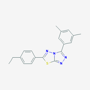 molecular formula C19H18N4S B501797 3-(3,5-Dimethylphenyl)-6-(4-ethylphenyl)[1,2,4]triazolo[3,4-b][1,3,4]thiadiazole 