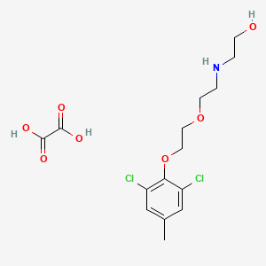 molecular formula C15H21Cl2NO7 B5017983 2-({2-[2-(2,6-dichloro-4-methylphenoxy)ethoxy]ethyl}amino)ethanol ethanedioate (salt) 