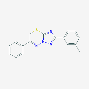 molecular formula C17H14N4S B501803 2-(3-methylphenyl)-6-phenyl-7H-[1,2,4]triazolo[5,1-b][1,3,4]thiadiazine 