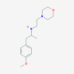 1-(4-methoxyphenyl)-N-[2-(4-morpholinyl)ethyl]-2-propanamine