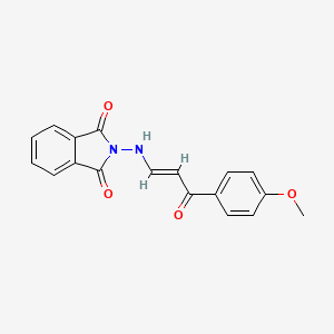 molecular formula C18H14N2O4 B5018051 2-{[3-(4-methoxyphenyl)-3-oxo-1-propen-1-yl]amino}-1H-isoindole-1,3(2H)-dione 