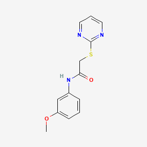 N-(3-methoxyphenyl)-2-(2-pyrimidinylthio)acetamide