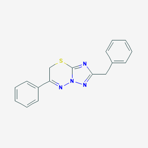 molecular formula C17H14N4S B501806 2-benzyl-6-phenyl-7H-[1,2,4]triazolo[5,1-b][1,3,4]thiadiazine 