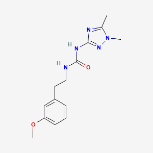 molecular formula C14H19N5O2 B5018069 N-(1,5-dimethyl-1H-1,2,4-triazol-3-yl)-N'-[2-(3-methoxyphenyl)ethyl]urea 