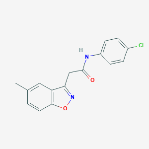 molecular formula C16H13ClN2O2 B501808 N-(4-chlorophenyl)-2-(5-methyl-1,2-benzisoxazol-3-yl)acetamide 