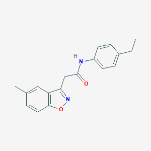 molecular formula C18H18N2O2 B501809 N-(4-ethylphenyl)-2-(5-methyl-1,2-benzisoxazol-3-yl)acetamide 