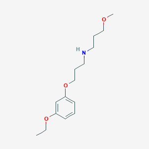 molecular formula C15H25NO3 B5018140 3-(3-ethoxyphenoxy)-N-(3-methoxypropyl)-1-propanamine 