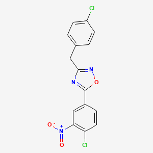 3-(4-chlorobenzyl)-5-(4-chloro-3-nitrophenyl)-1,2,4-oxadiazole