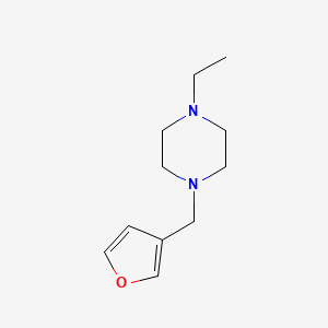 molecular formula C11H18N2O B5018207 1-ethyl-4-(3-furylmethyl)piperazine 