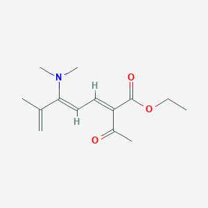 molecular formula C14H21NO3 B5018218 ethyl 2-acetyl-5-(dimethylamino)-6-methyl-2,4,6-heptatrienoate 