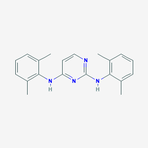molecular formula C20H22N4 B501823 N-[2-(2,6-dimethylanilino)-4-pyrimidinyl]-N-(2,6-dimethylphenyl)amine 