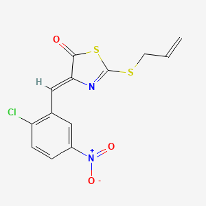 2-(allylthio)-4-(2-chloro-5-nitrobenzylidene)-1,3-thiazol-5(4H)-one