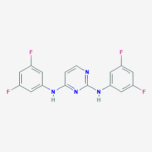 N-[2-(3,5-difluoroanilino)-4-pyrimidinyl]-N-(3,5-difluorophenyl)amine