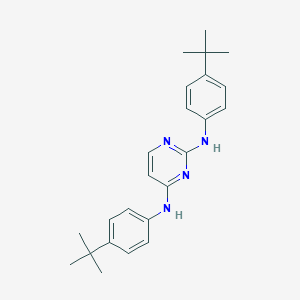 molecular formula C24H30N4 B501827 2-N,4-N-bis(4-tert-butylphenyl)pyrimidine-2,4-diamine 