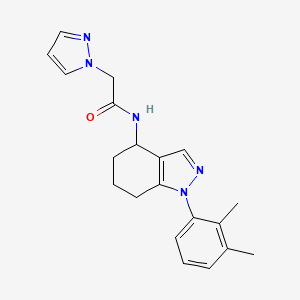 N-[1-(2,3-dimethylphenyl)-4,5,6,7-tetrahydro-1H-indazol-4-yl]-2-(1H-pyrazol-1-yl)acetamide