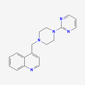 4-{[4-(2-pyrimidinyl)-1-piperazinyl]methyl}quinoline