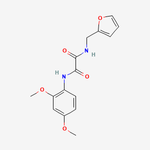 molecular formula C15H16N2O5 B5018280 N-(2,4-dimethoxyphenyl)-N'-(2-furylmethyl)ethanediamide 