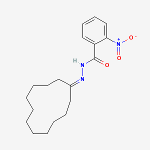 molecular formula C19H27N3O3 B5018285 N'-cyclododecylidene-2-nitrobenzohydrazide 