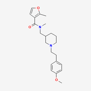 N-({1-[2-(4-methoxyphenyl)ethyl]-3-piperidinyl}methyl)-N,2-dimethyl-3-furamide