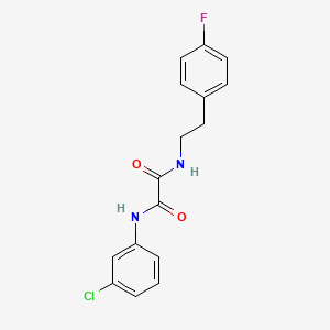 N-(3-chlorophenyl)-N'-[2-(4-fluorophenyl)ethyl]ethanediamide