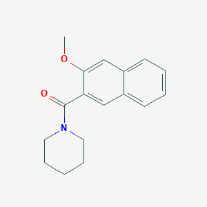 molecular formula C17H19NO2 B5018349 1-(3-methoxy-2-naphthoyl)piperidine 