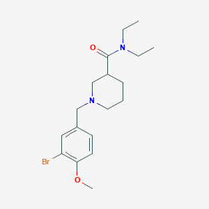 molecular formula C18H27BrN2O2 B5018395 1-(3-bromo-4-methoxybenzyl)-N,N-diethyl-3-piperidinecarboxamide 