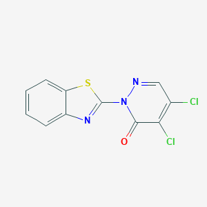 molecular formula C11H5Cl2N3OS B501844 2-(1,3-benzothiazol-2-yl)-4,5-dichloro-3(2H)-pyridazinone 