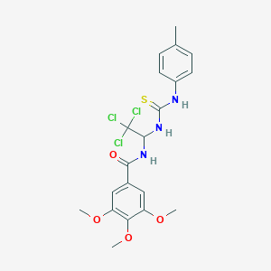 3,4,5-trimethoxy-N-[2,2,2-trichloro-1-({[(4-methylphenyl)amino]carbonothioyl}amino)ethyl]benzamide