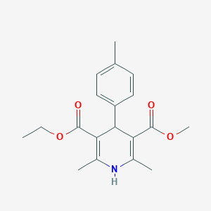 molecular formula C19H23NO4 B5018495 ethyl methyl 2,6-dimethyl-4-(4-methylphenyl)-1,4-dihydro-3,5-pyridinedicarboxylate 