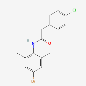 molecular formula C16H15BrClNO B5018522 N-(4-bromo-2,6-dimethylphenyl)-2-(4-chlorophenyl)acetamide CAS No. 6286-73-3