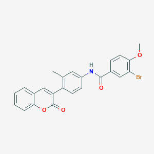 3-bromo-4-methoxy-N-[3-methyl-4-(2-oxo-2H-chromen-3-yl)phenyl]benzamide