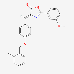 2-(3-methoxyphenyl)-4-{4-[(2-methylbenzyl)oxy]benzylidene}-1,3-oxazol-5(4H)-one