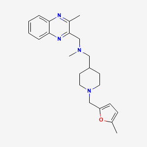 N-methyl-1-{1-[(5-methyl-2-furyl)methyl]-4-piperidinyl}-N-[(3-methyl-2-quinoxalinyl)methyl]methanamine