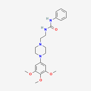 N-phenyl-N'-{2-[4-(3,4,5-trimethoxyphenyl)-1-piperazinyl]ethyl}urea