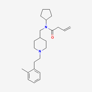 N-cyclopentyl-N-({1-[2-(2-methylphenyl)ethyl]-4-piperidinyl}methyl)-3-butenamide