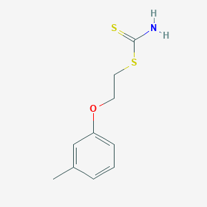 2-(3-methylphenoxy)ethyl dithiocarbamate