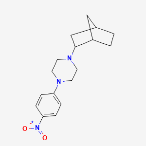 molecular formula C17H23N3O2 B5018606 1-bicyclo[2.2.1]hept-2-yl-4-(4-nitrophenyl)piperazine 