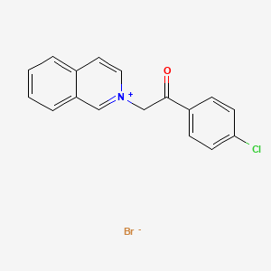 molecular formula C17H13BrClNO B5018636 2-[2-(4-chlorophenyl)-2-oxoethyl]isoquinolinium bromide 