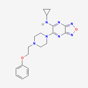 N-cyclopropyl-6-[4-(2-phenoxyethyl)-1-piperazinyl][1,2,5]oxadiazolo[3,4-b]pyrazin-5-amine