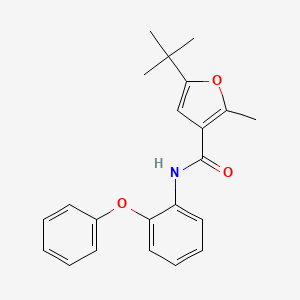 molecular formula C22H23NO3 B5018659 5-tert-butyl-2-methyl-N-(2-phenoxyphenyl)-3-furamide 