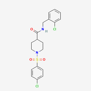 N-(2-chlorobenzyl)-1-[(4-chlorophenyl)sulfonyl]-4-piperidinecarboxamide