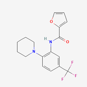 N-[2-(1-piperidinyl)-5-(trifluoromethyl)phenyl]-2-furamide