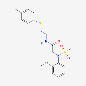 N~2~-(2-methoxyphenyl)-N~1~-{2-[(4-methylphenyl)thio]ethyl}-N~2~-(methylsulfonyl)glycinamide